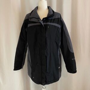 Columbia- Women's Winter Jacket-Black‎ & Grey- Size Large